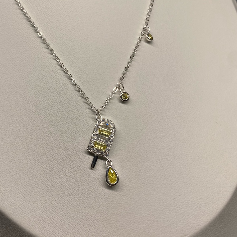 M49 S925 Sterling Silver Summer Vacation Popsicle Necklace